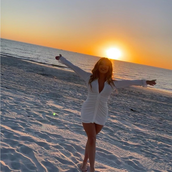 BABYBOO White button down dress - Picture 2 of 4